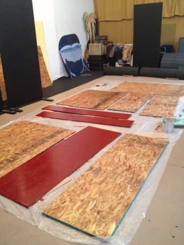 While the wooden walls got a few coats of circus-wagon red